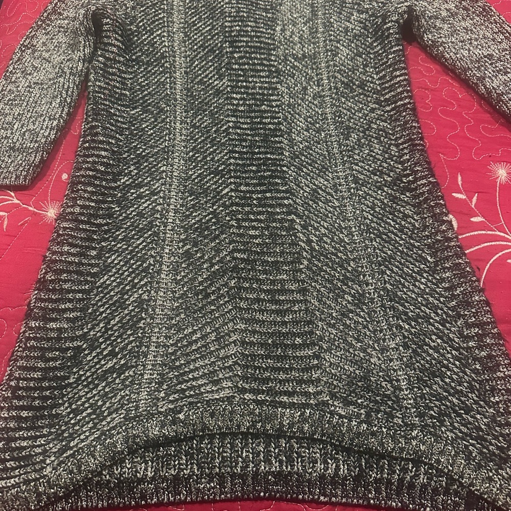 Soft Surroundings Black and White Knit Sweater.